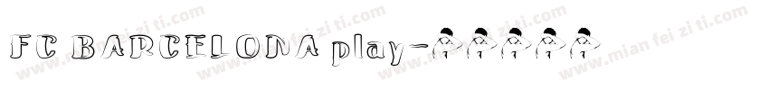 FC BARCELONA play字体转换